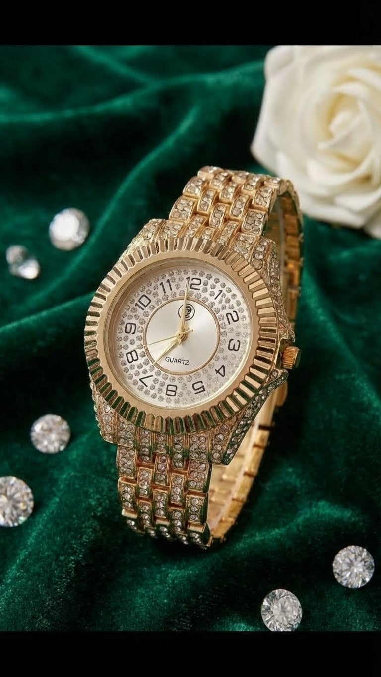 BIOO Royal Emerald Iced Out Watch