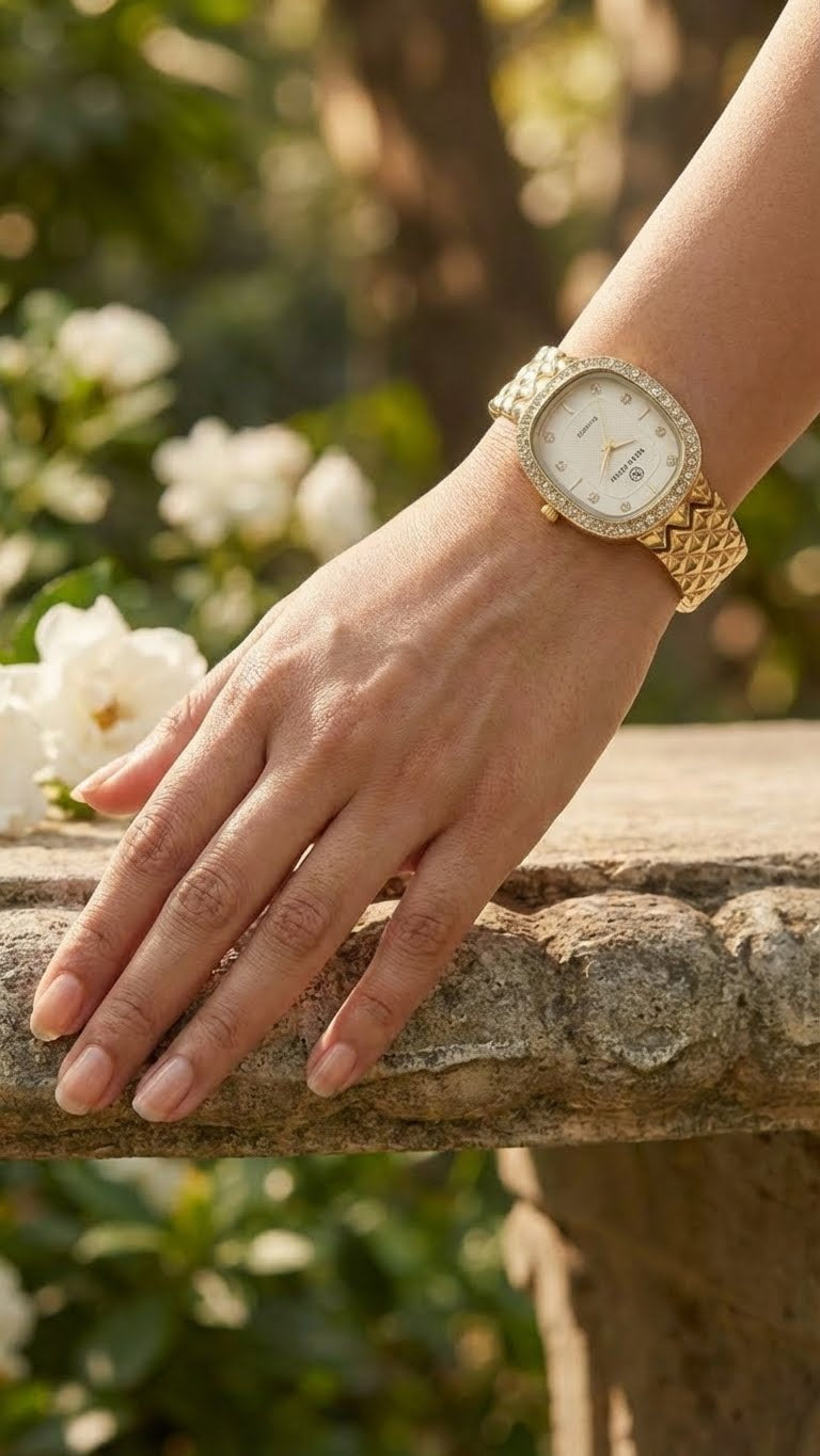 New Latina Crystal-Accent Women's Watch