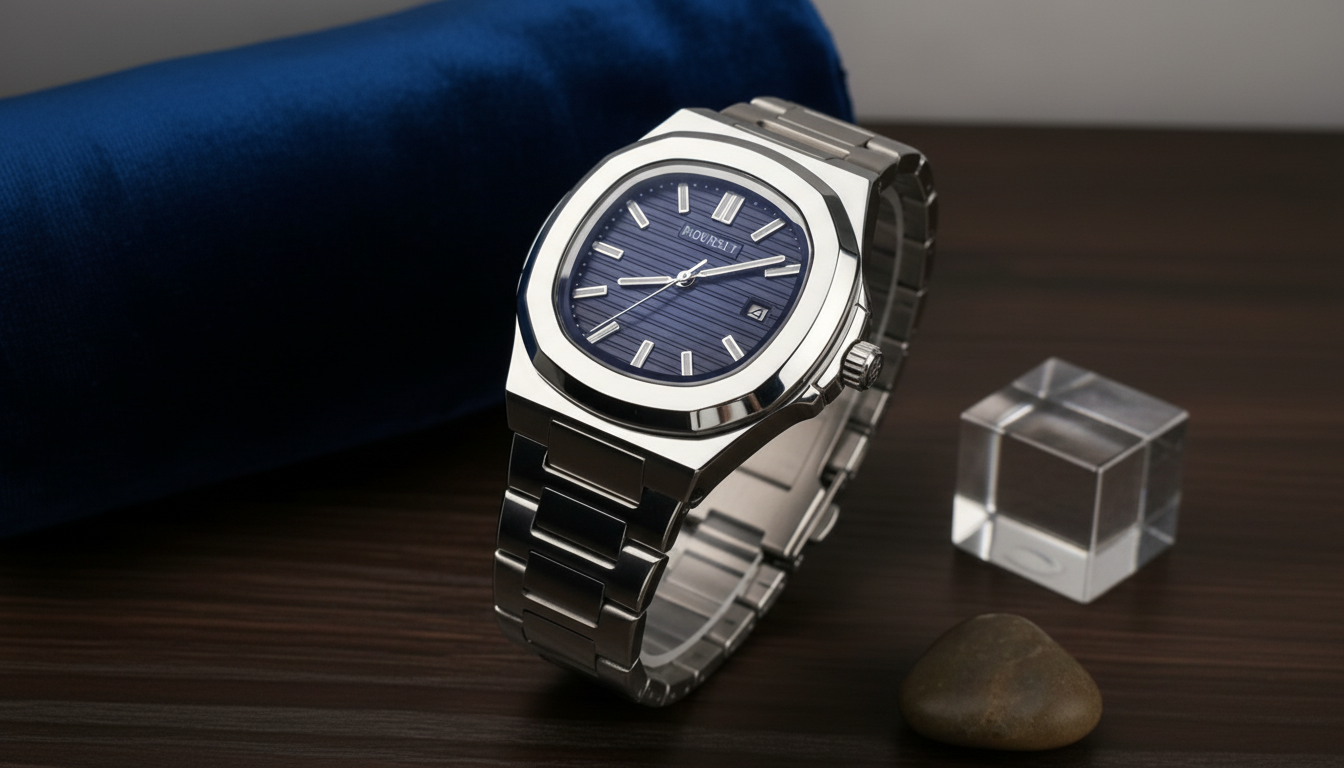 The "Nautilus Style" Steel Watch by HOURSLY