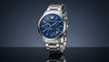 Classic Chronograph Watch | Sunray Blue Dial & Stainless Steel