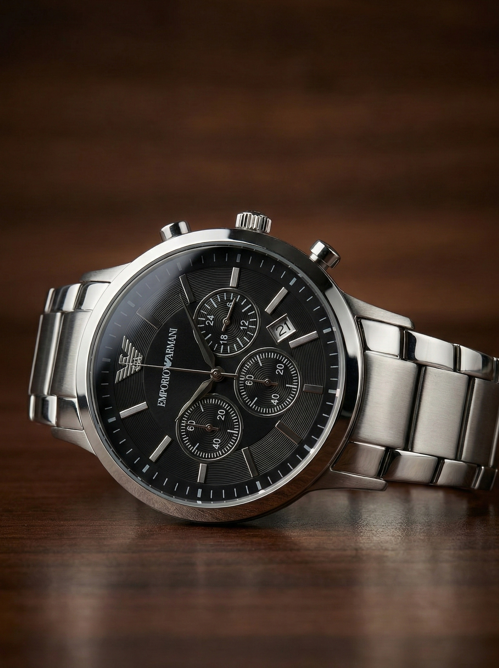 Armani Aviator Chronograph - Black Dial