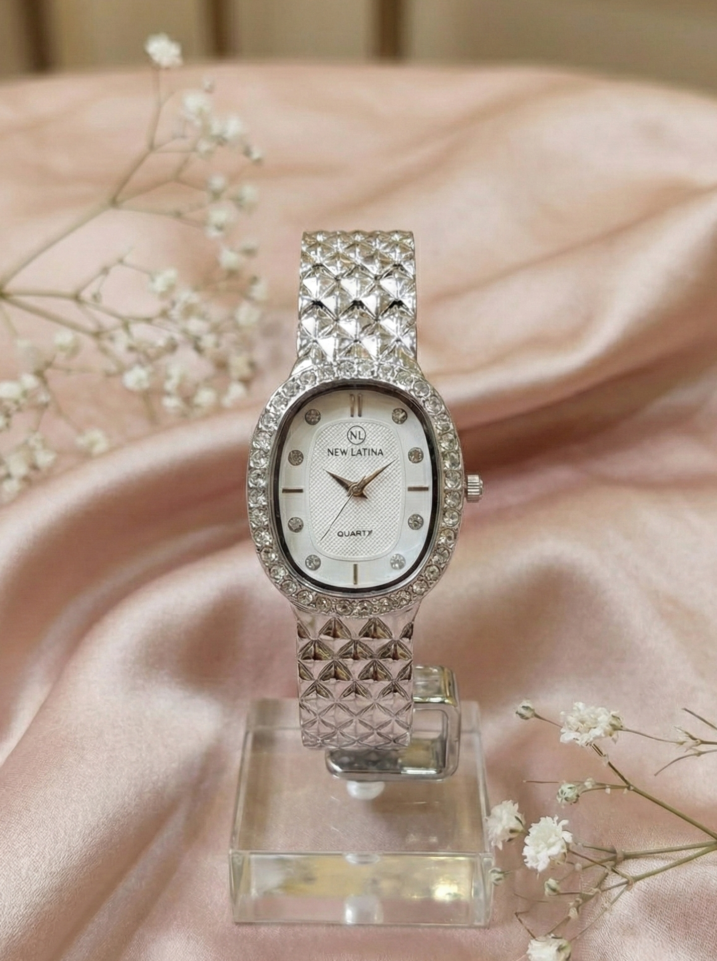 New Latina Crystal-Accent Women's Watch