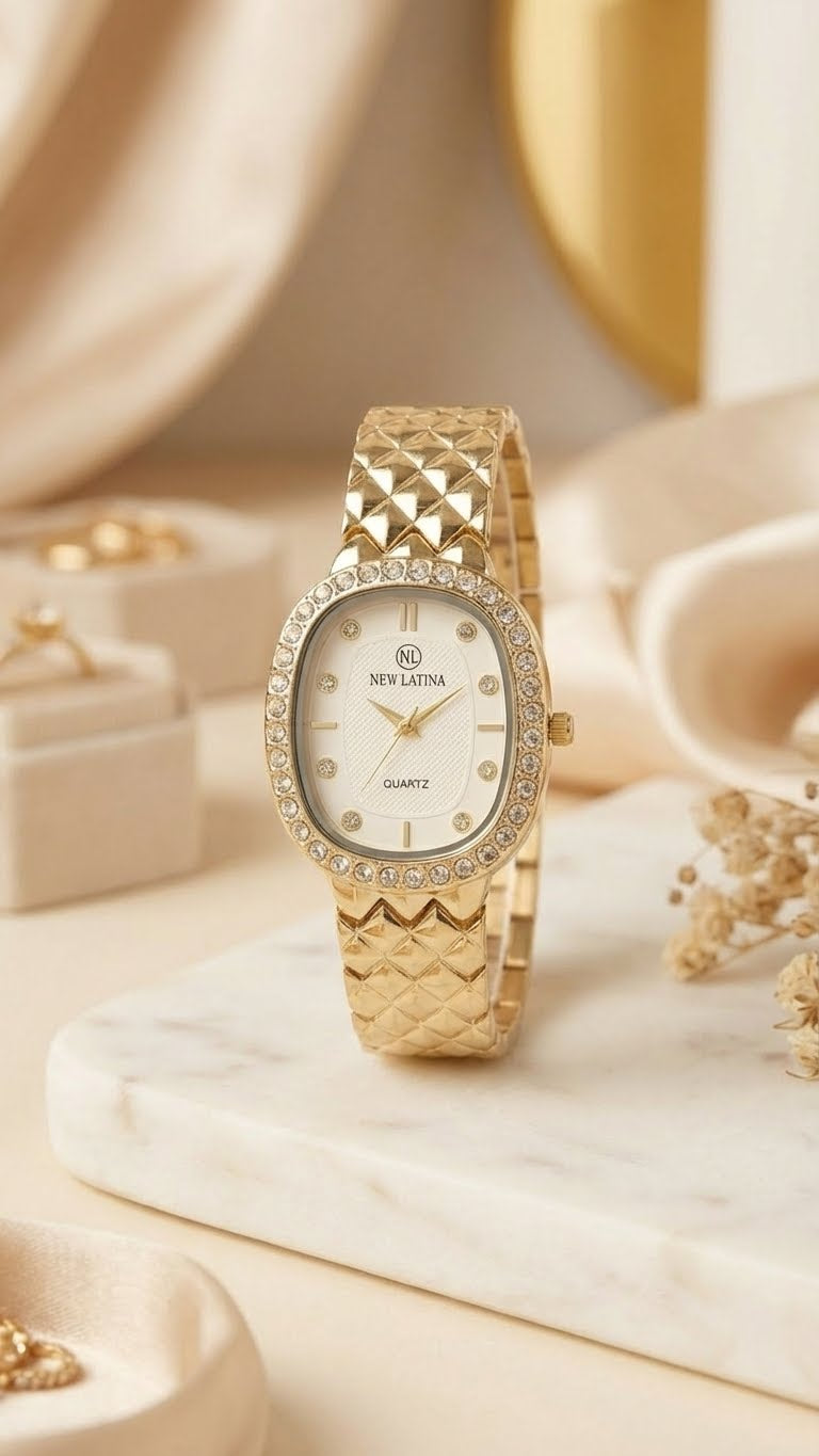 New Latina Crystal-Accent Women's Watch